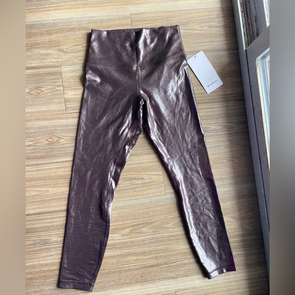 Metallic LULULEMON leggings